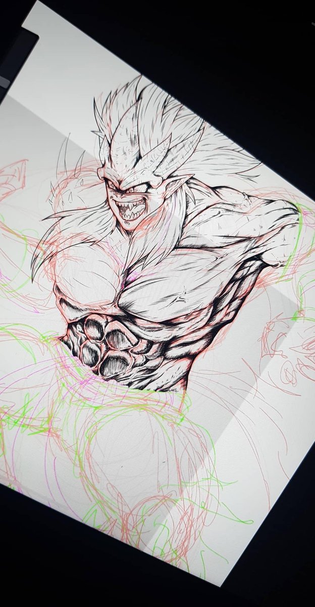 WIP Collab 
My OC Cronos 
#DragonBall #DragonBallSuper #drawing