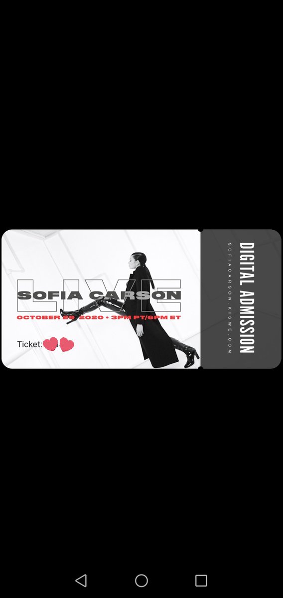 Ya lo tengo😆😆 <a href="/sofiacarson/">Sofia Carson</a>