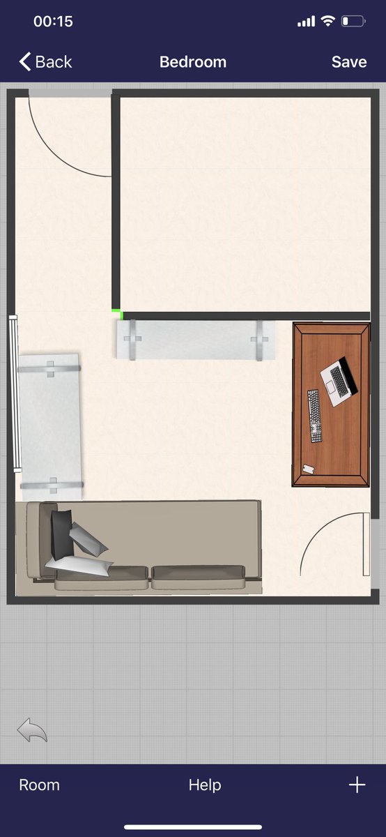 Even after flipping my office table, it’s such a tight squeeze. Ugh! Narrow light grey table represents my bookcase, the wider one is the sewing machine table. If it’s something I’ll store away and only bring out when needed I might as well return it. 