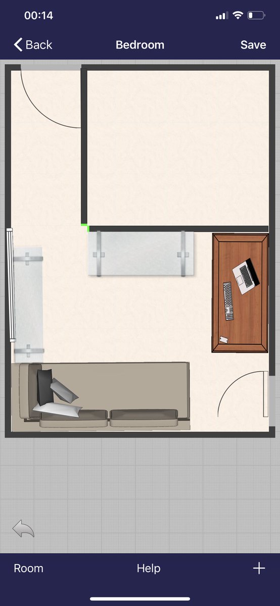 Even after flipping my office table, it’s such a tight squeeze. Ugh! Narrow light grey table represents my bookcase, the wider one is the sewing machine table. If it’s something I’ll store away and only bring out when needed I might as well return it. 