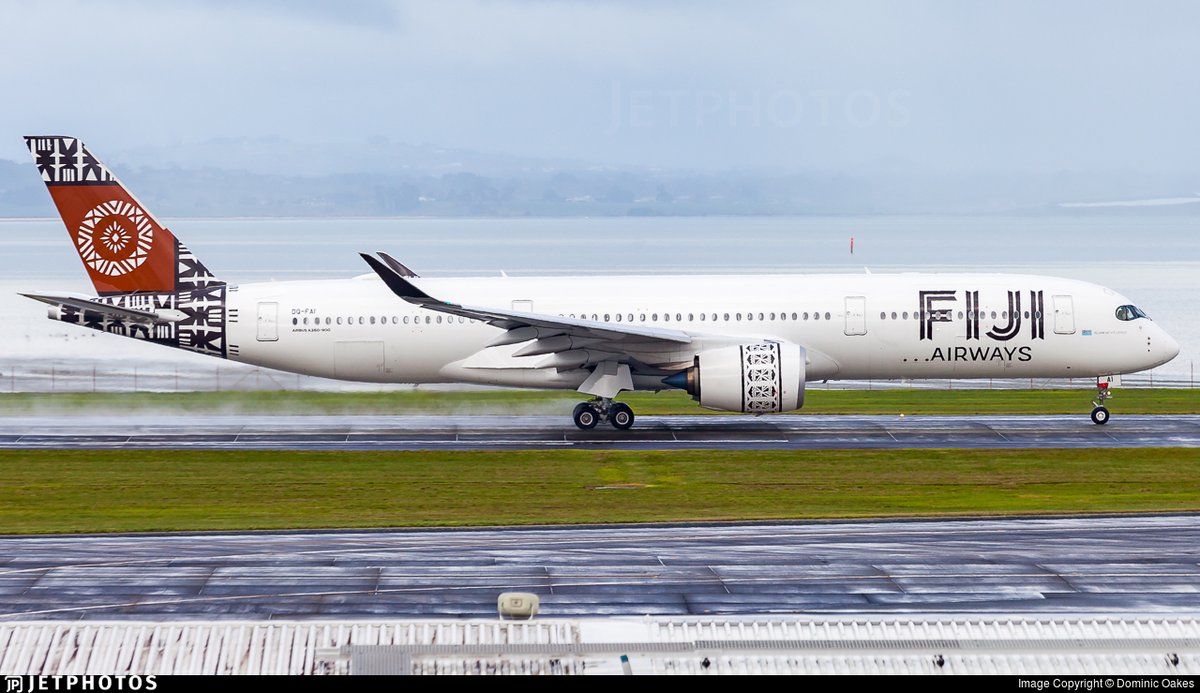 A Fiji Airways A350 departing Auckland. https://t.co/o0JOuD42K8 © Dominic Oakes https://t.co/NtGZY52Clz