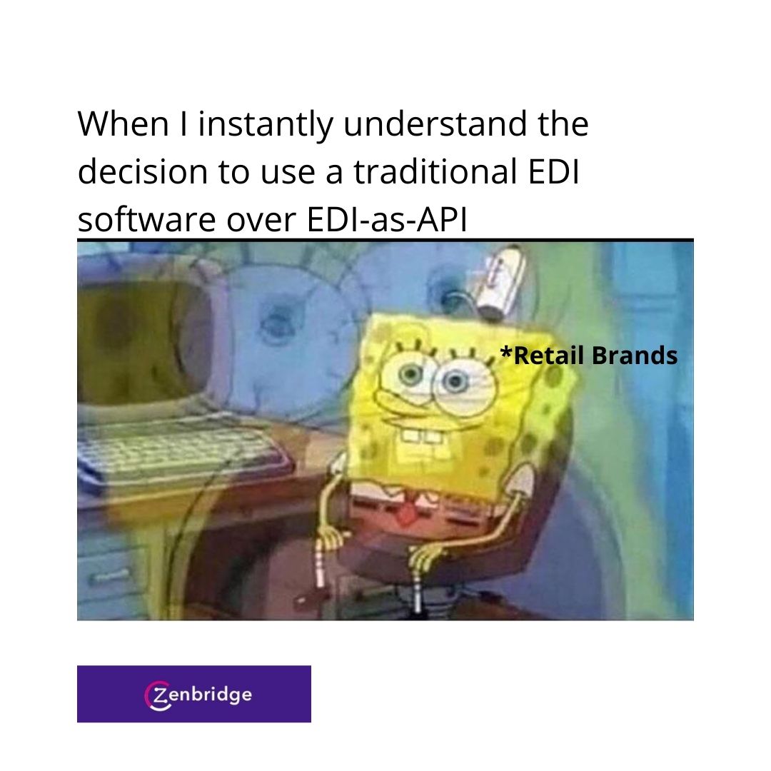 Zenbridgeio's tweet image. Why make the mistake of choosing #EDI over EDI-as-API?
Head to the link below to know more about how you can avoid EDI Nightmares: bit.ly/3jO9QTk
#API #ediasapi #zenbridge #retail #retailers #brands #Amazon #Walmart #insurance #USretail #supplychain #b2b #logistics
