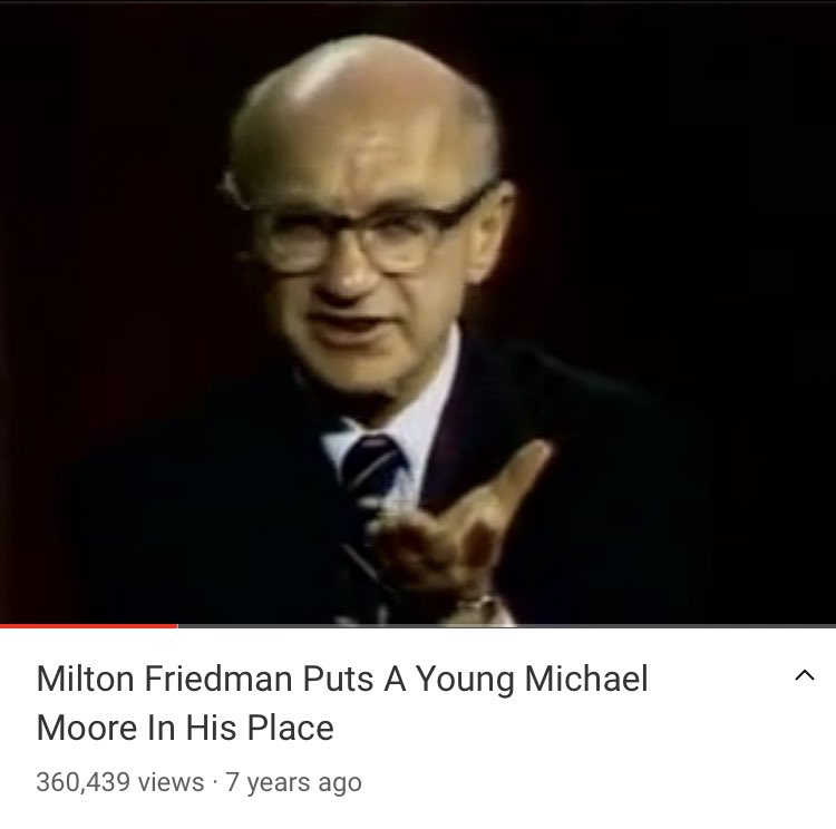 Still gonna probably do it on my secret twitter or my secret blog, but to start, let’s watch a video of Milton Friedman wrecking a young socialist with facts & logic   https://twitter.com/yungneocon/status/1318352657887731712