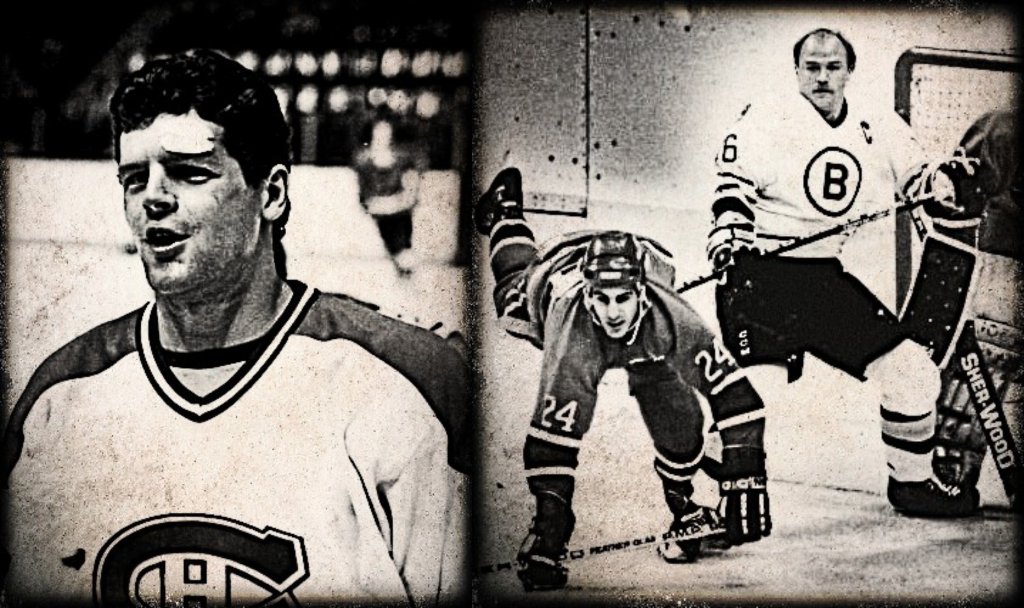 On Oct.13, 1985, Habs Hit Man, Chris Nilan, butt ended Boston Bruins Captain, Rick Middelton, in the mouth. Nifty lost several teeth and Knuckles earned an 8 game ban. This incident set in motion a chain of events that intensified the Bruins-Habs rivalry.  #LegendsInBlackAndWhite