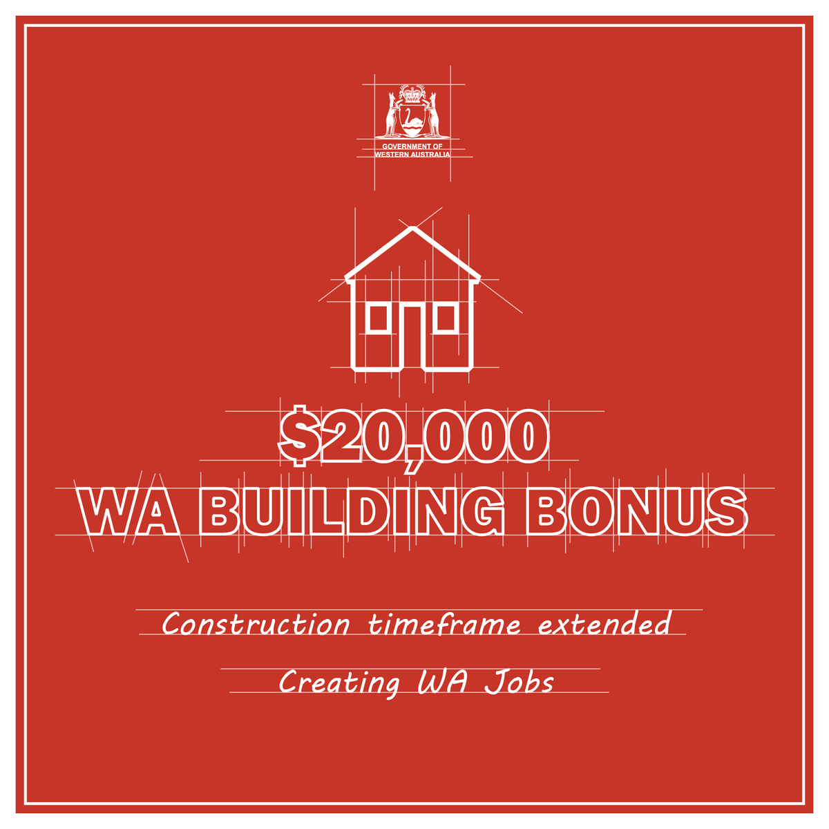 MarkMcGowanMP's tweet photo. The building and construction industry employs thousands of Western Australians.

The $20,000 WA Building Bonus has played a crucial role in supporting the industry and WA’s economic recovery from COVID-19 as part of our $5.5 billion jobs and recovery plan. https://t.co/9qkc269ZgU