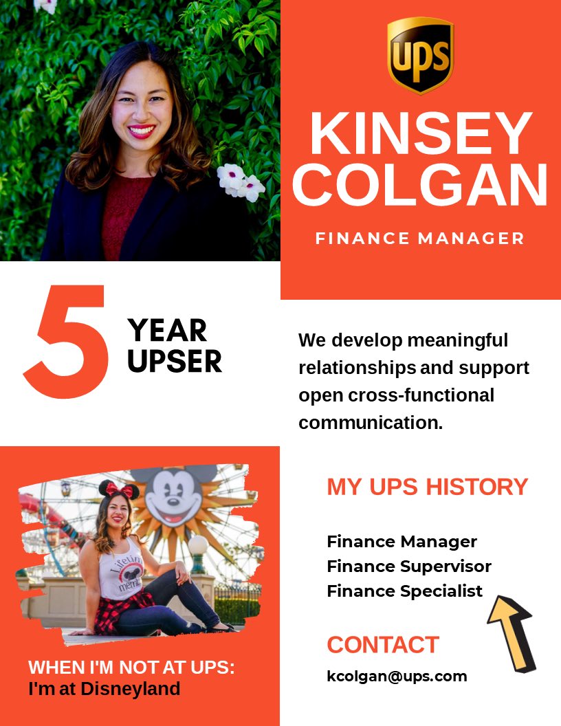 I am not a numbers person but someone has to be! If you need help w/ finance strategies, calculation direction, guidance on profitability 💵💸or the best day/🕰to take the Fam to Disneyland, Kinsey is your go-to! Ask, about her career path! <a href="/UPSers/">UPSers</a>  @SouthCalUPSers <a href="/EricDowd79/">Eric Dowd</a>