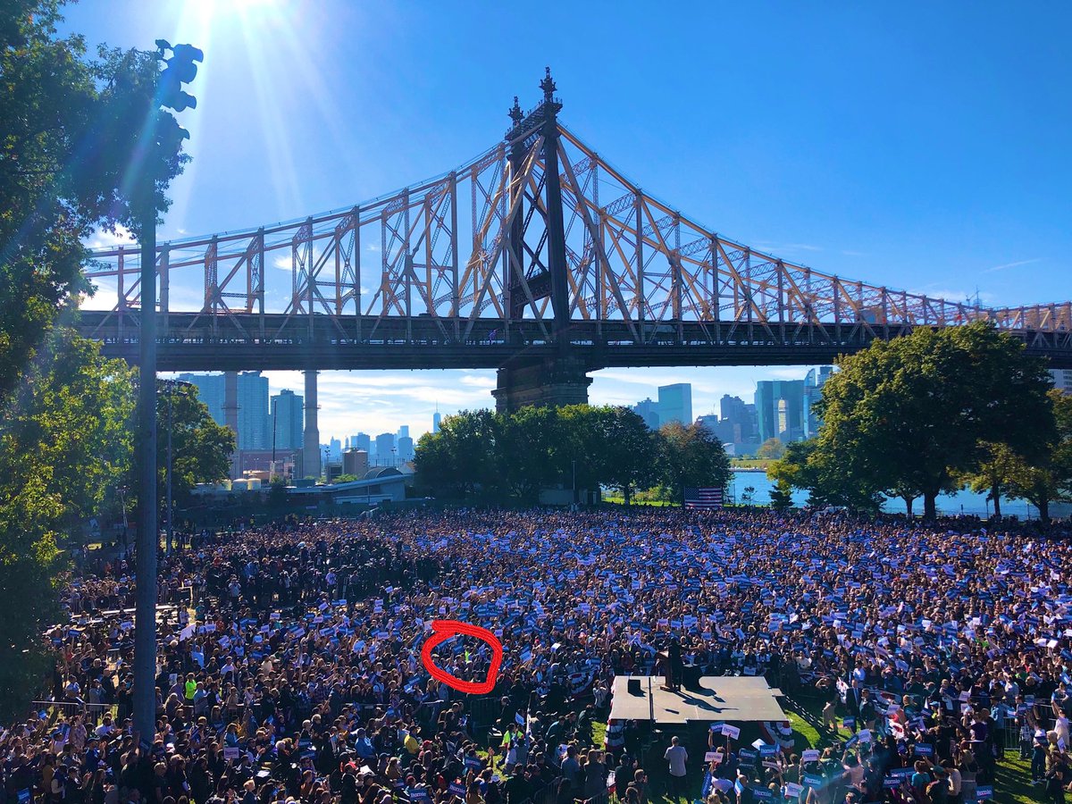alex_horn's tweet image. And this would make sense for where we were standing too #Bernie2020 #BernieIsBack