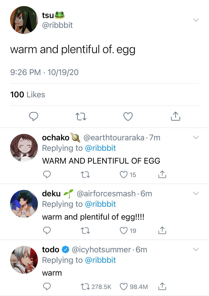 — warm and plentiful of egg