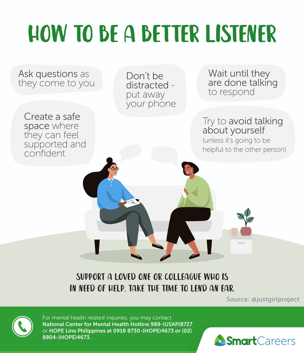 WorkatSMART's tweet image. Lend an ear to your loved ones and colleagues. This pandemic has created the need for us to be better listeners and to provide support to each other. Let&apos;s take care of each other! #WorkAtSmart #SmartCareers