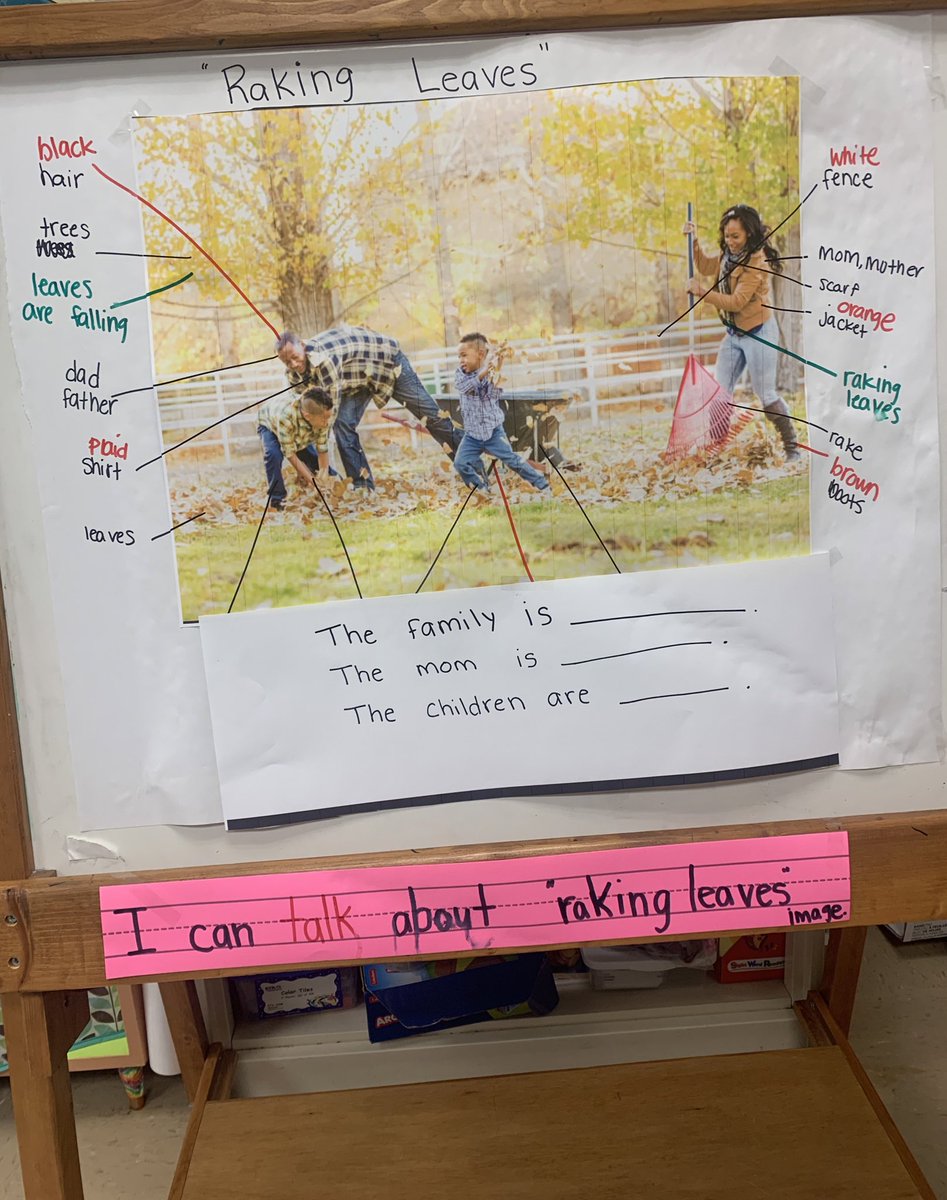 Partner talk in our masks 😷 My Kinders enjoyed our PWIMing activity discussing Fall. I heard so much language going from words/ phrases to complete sentences (orally). Thanks @Toppel_ELD  for the idea! <a href="/FultondaleElem/">FultondaleElemAL</a> <a href="/jefcoedESL/">JEFCOED ESL</a> <a href="/JEFCOED/">Jefferson County Schools</a> #PWIM #Fall