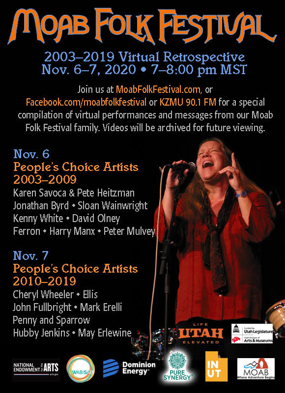 @MoabFolk VIRTUAL November 6 and 7 moabfolkfestival.com
