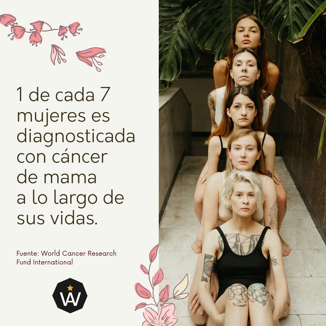 InterAmericanW's tweet image. 1 de cada 7 mujeres es diagnosticada con cáncer de mama a lo largo de sus vidas.

#19deoctubre Día Mundial de Lucha Contra el #cancerdemama 

#ModoRosa
#consejosaludable 
#VidaSaludable #VidaSana #BienestarySalud 
#alimentacionsaludable #alimentacionsana #alimentacion