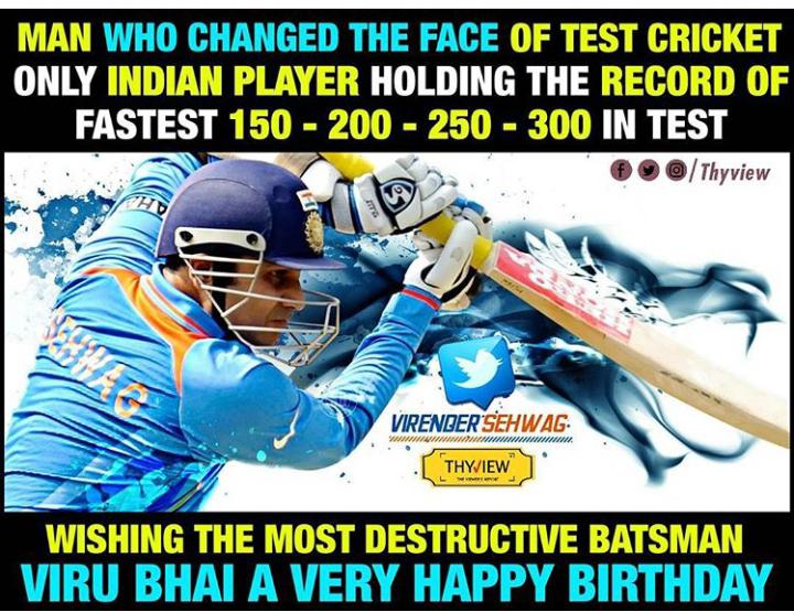 ujjainkar24's tweet photo. Wishing @virendersehwag paaji a Happiest Birthday. May God bless you with loads of happiness, lots of success in everything you do and rich health n wealth. May coming days of your life be blessed ones. Have a rocking year ahead dear Viru ♥️ #HappyBirthdayViru #HappyBirthdayViru https://t.co/CqWxBFa6z6