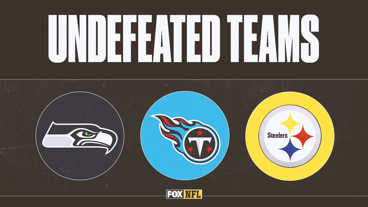 ONLY THREE REMAIN! 

RT if your team is still undefeated 👏👏👏
