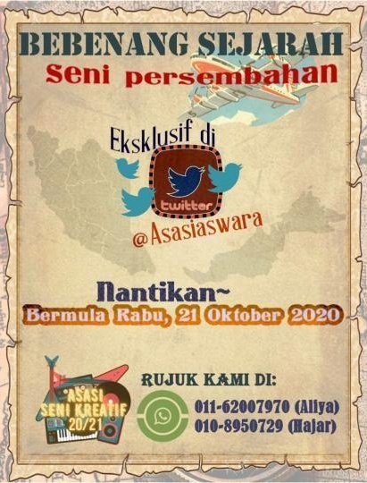 Hey!

TAK KENAL MAKA TAK CINTA

Jom belajar nak? Sambil menyelam kita minum air meh! Sebab kita akan mendalami Budaya dan Warisan dalam bentuk seni persembahan yang ada di Malaysia!!

Jangan ternganga
Anda tentu akan bakal terpesona

#asasiaswara #aswara #aswaratimetofly