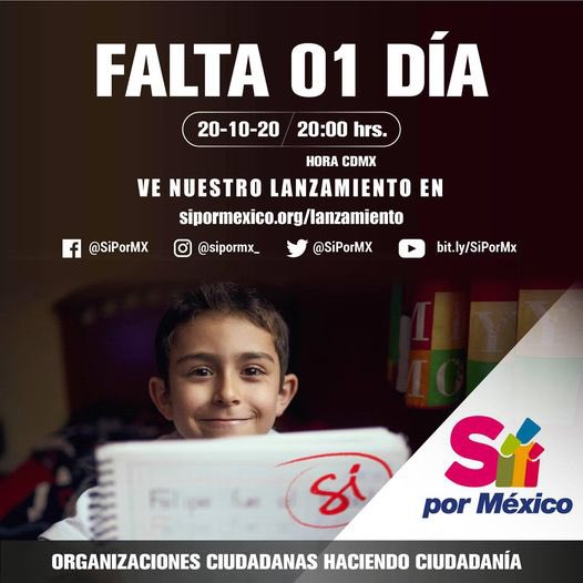 Mañana es el día. ¡Únete a Sí por México! @SiPorMx
Entra a este enlace: 👇
https://t.co/htZB38dER9
#CPM https://t.co/QVBTGowLIY