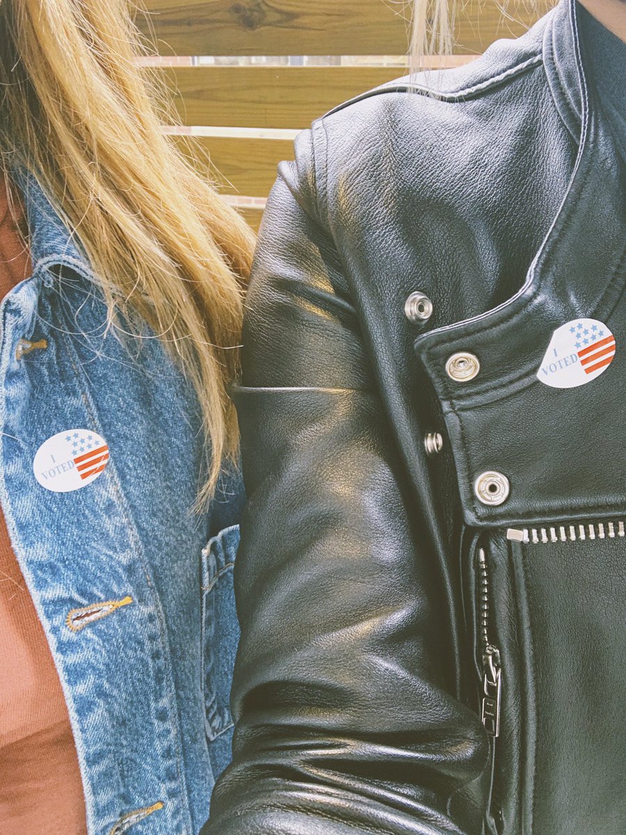 Team Milkglass took a time out to vote. Go take care of business everybody. #VoteEarly #YourVoteMatters