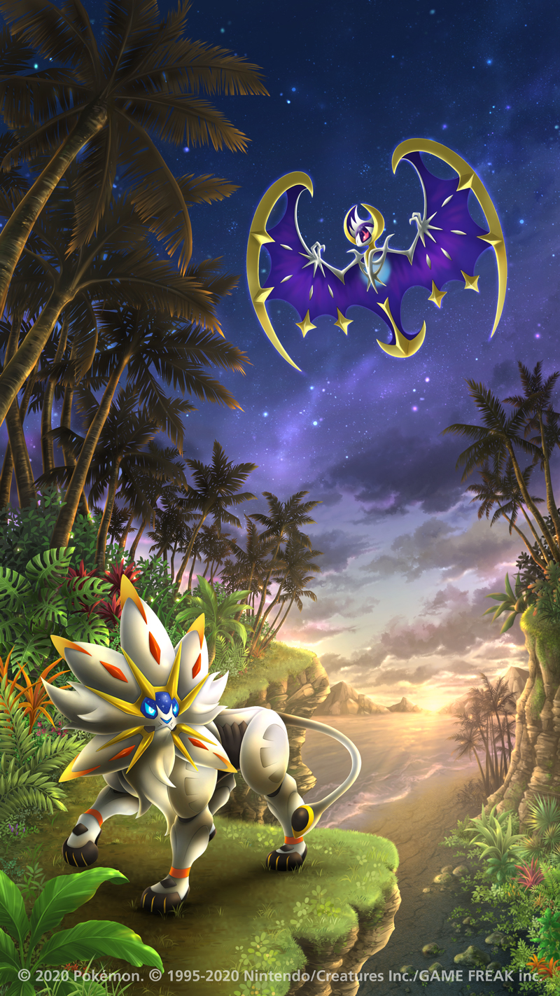 Solgaleo y Lunala protagonizan este nuevo fondo de ...