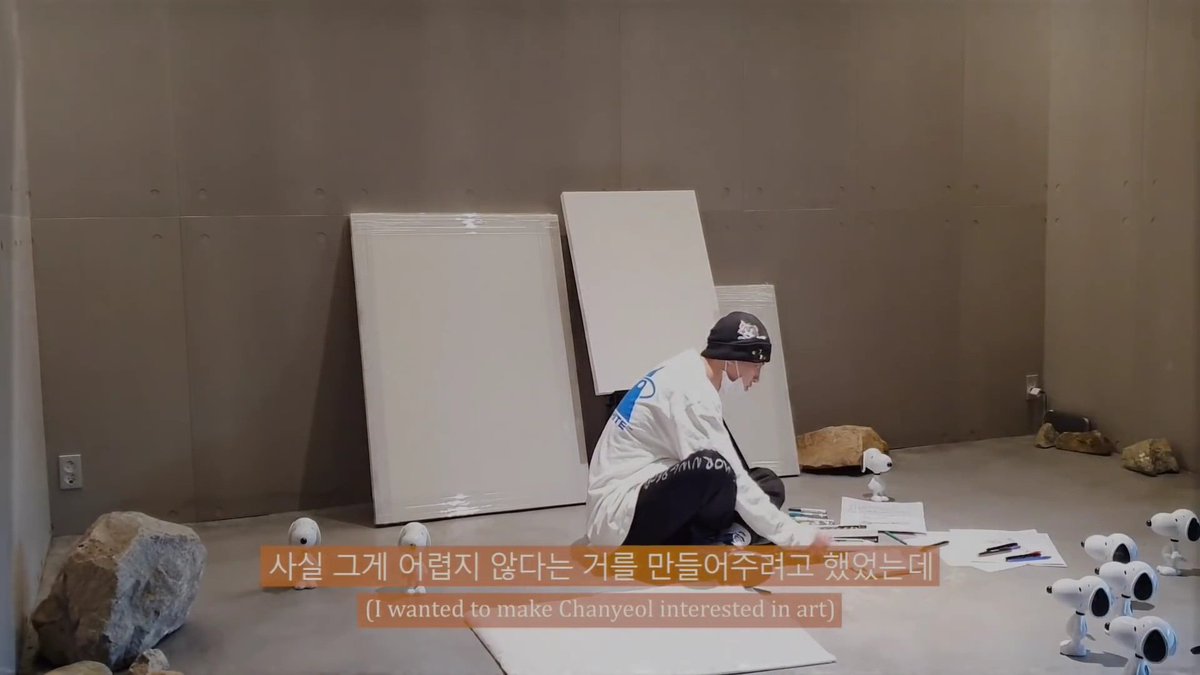  #CHANYEOL -- the Art Enthusiast and Philantropist  [a thread] #찬열 has mentioned in his D'icon interview that he is into painting these days. It is undeniable that MQ influenced him a lot to take interest in Art, as he previously mentioned in one of their NNG videos.