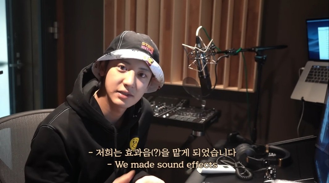  #CHANYEOL & MQ also had a collaboration with Stereo Vinyls (owned by Jae Huh, a clothing brand w/ art scenes & street-inspired elements), where they made sound effects for the images of their products. Part of the sales also went to an organization for the hearing impaired.  #찬열
