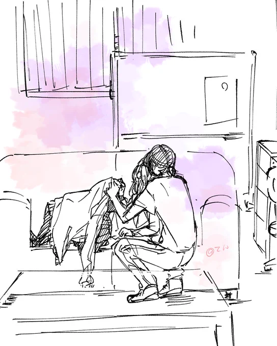 ソファで寝てたから風邪ひかないようにジャージかけてあげようとしたら実は起きててキスされちゃう世界線はどこですか! 