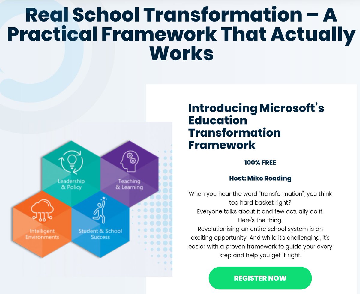 ❗️Attention NZ School Leaders❗️ We have an awesome session for you and your board to explore the Microsoft framework for effective technology use (it's amazing!). All details at 👇usingtechnologybetter.com/events/microso… 
#MicrosoftEDU #MIEExpert #edchatnz