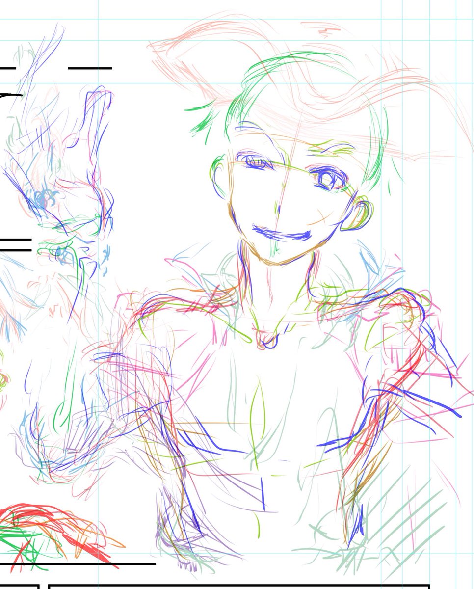 面白い…!
皆さん眉毛の眉毛どうやって描いてるんだろう
>RT
私はどうやって描いてたかな?と見てみたら、同じ方法=範囲指定してるとこと、線でアタリ取ってるとこと、定まらぬ眉毛の眉毛下書き(カラフル)だった