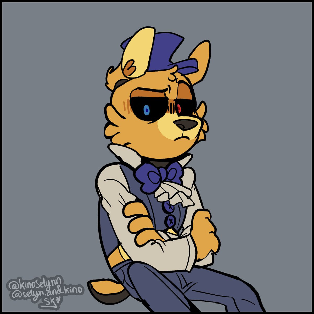 KinoSelynn's tweet photo. a badly done comic i made like... a few days ago? to explain why it looks bad, i drew this entire thing at like 2 in the morning and was tired as heck.

#fnaf #fivenightsatfreddys https://t.co/vMEaER07Gv