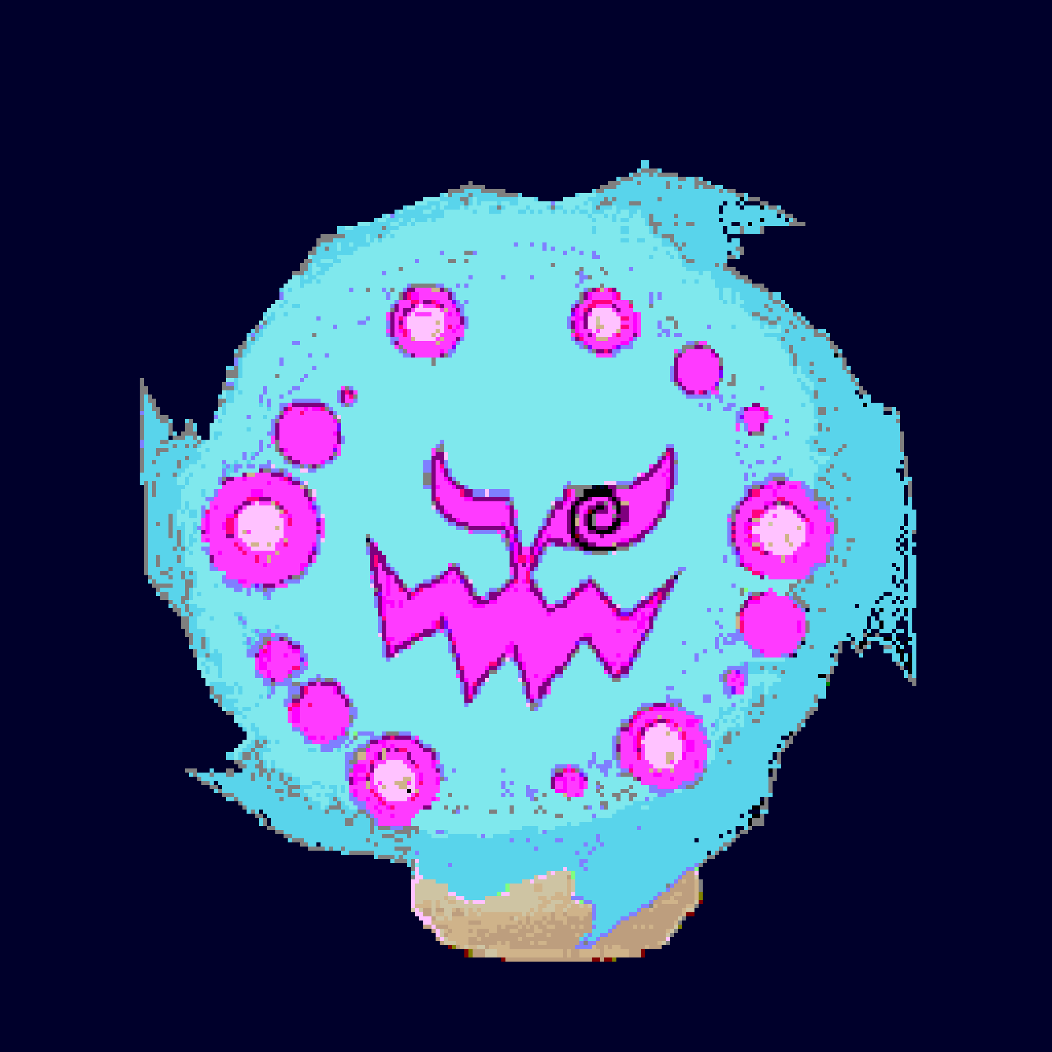 Garyo ガリョウ ポケgo願掛けドット絵師 こんにちは 朝からポケモンgoで ハロウィンの情報等に接してたら 創作意欲爆上がりとなってしまい 一気に書き上げましたので 見て欲しい 色違いミカルゲ また イベント開始直前には 改めて
