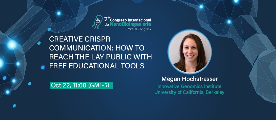 2020Cinbi's tweet photo. CINBI 2020 cordially invites you to this talk with Dr. Megan Hochstrasser (@thecrispress ), she works at the Innovative Genomics Institute of the University of California, Berkeley. https://t.co/wXcuAmg9uv