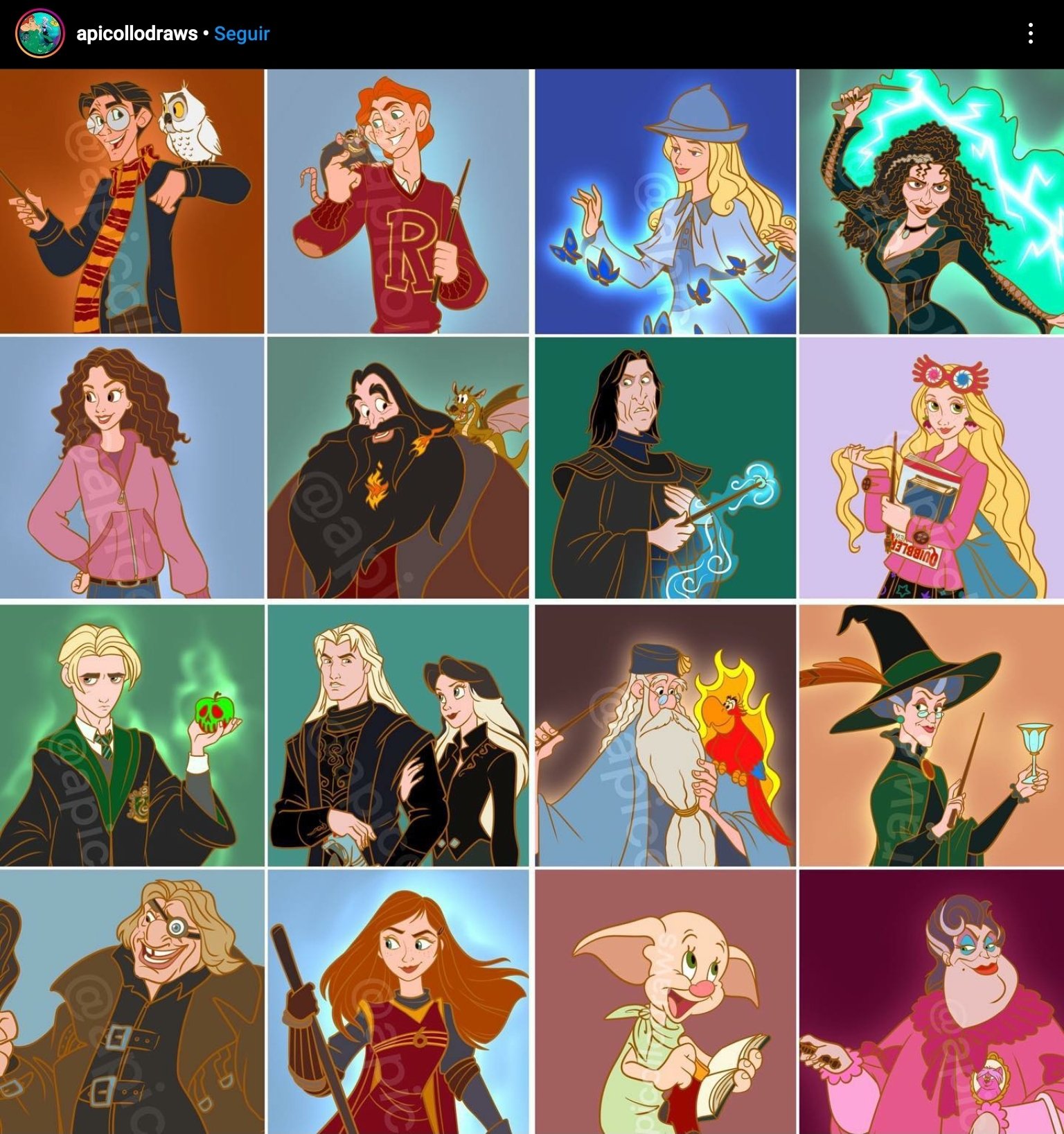 Liz on X: Personajes de Disney como personajes de Harry Potter ¿Cuál es su  favorito? t.coGRBmY8DkAV  X