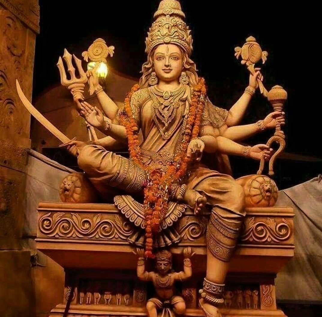 Goddess #KushmandaDevi, the fourth form of Durga Mata 🙏