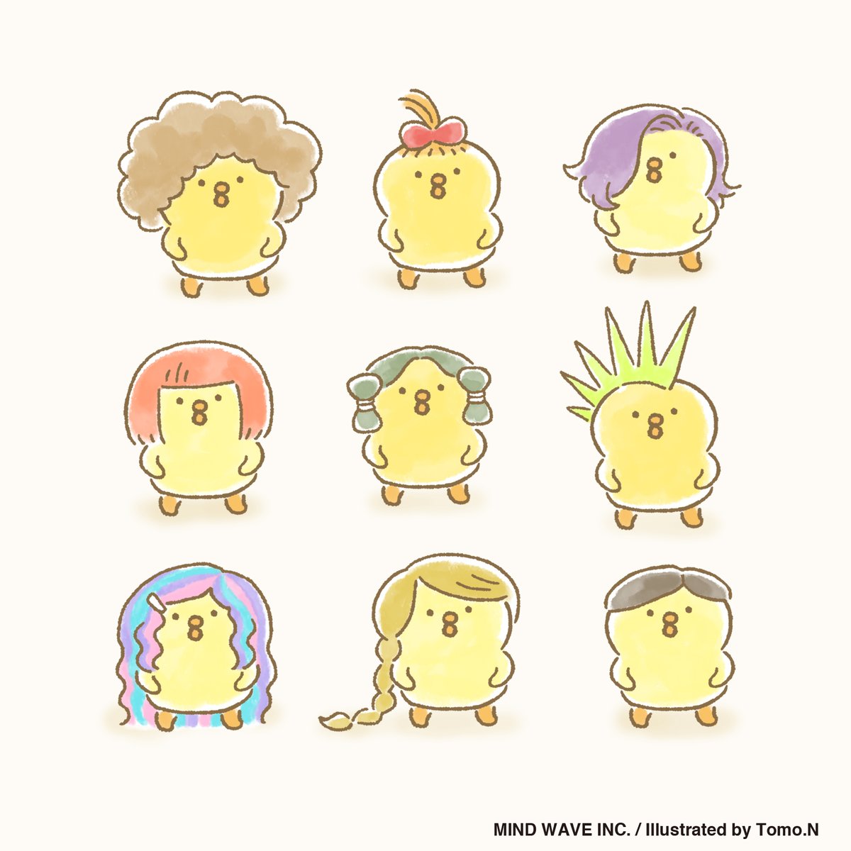 Tomo N トモエヌ どんなヘアスタイルが似合うかな ぴよこ豆 マインドウェイブ Mindwave Tomon 頭髪の日