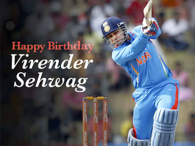 Happy Birthday Another Legend of India  Virender Sehwag 