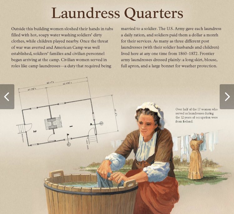 In @larrycebula’s American Camp video for @SanJuanNPS its mentioned how laundresses had to be married to stay and earn their lowly pay. It would make for a downbeat life and short fiction piece. All the dirty drawers all damn day. #EWUDigHist2020