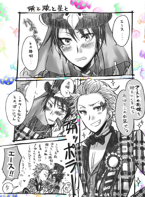 婿と嫁と星と
※エスデュ
#twst_BL 