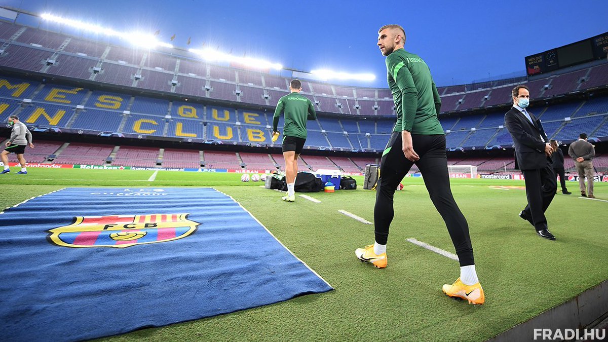 Ferencvaros are back on the big stage tonight for the first time since 1995, facing Barcelona at the Nou Camp.[Thread]