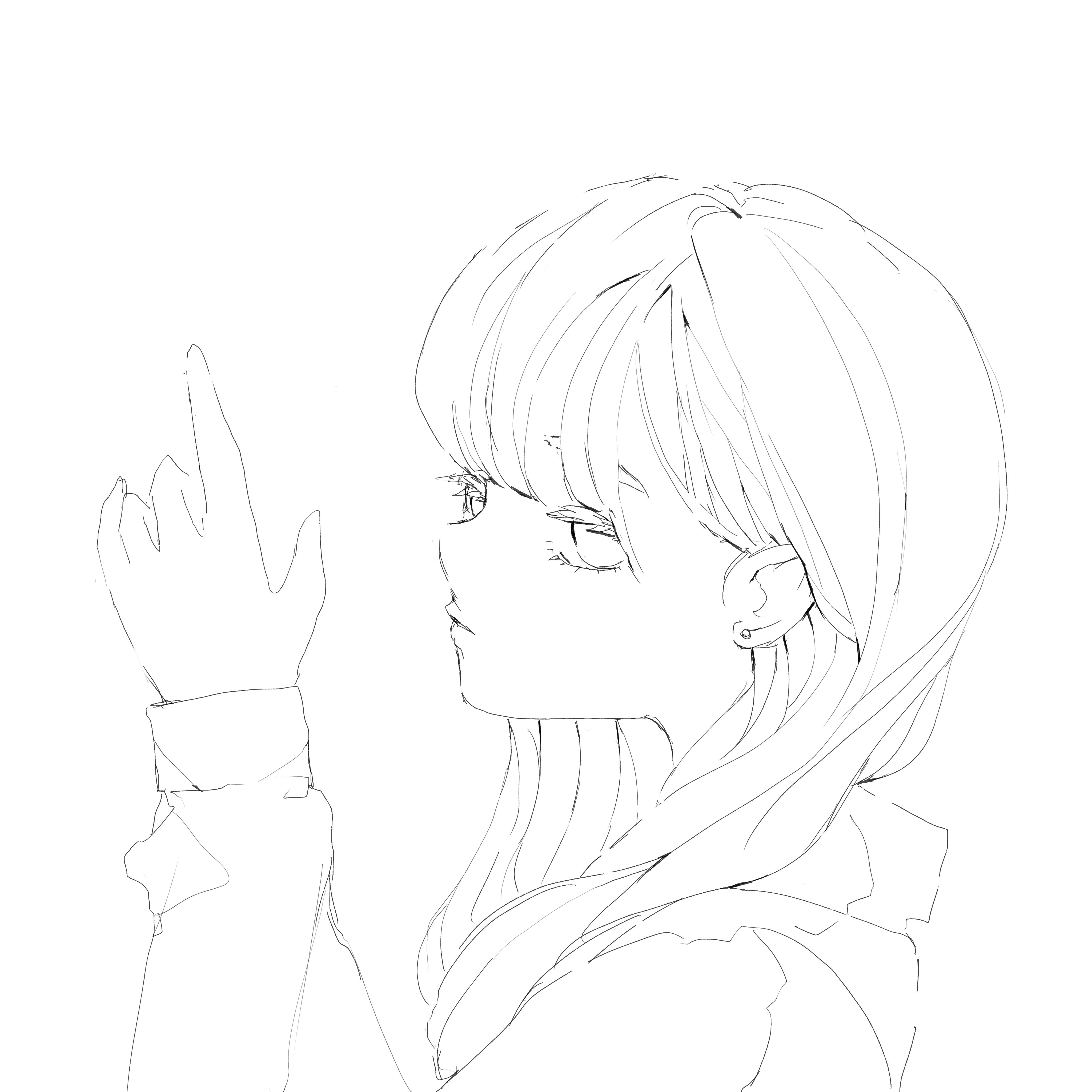 ノーコピーライトガール Fanbox限定イラストのラフ 約束 T Co Odhuv8upea Twitter