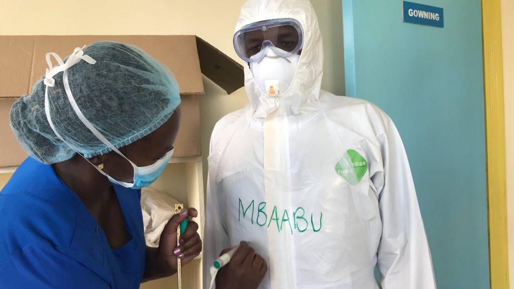  #MashujaaDay heroes Meet  @ZeddyKomen a Nurse at  @KNH_hospital’s  #COVID19 Infectious Disease  Unit.I joined  @SpokespersonGoK &  @AlfredObengo for lunch with frontline workers at KNH’s Mbagathi Hosp next to  @KEMRI_Kenya Here’s her story  battling  #COVID19 & stigma – bei  Mbagathi District Hospital