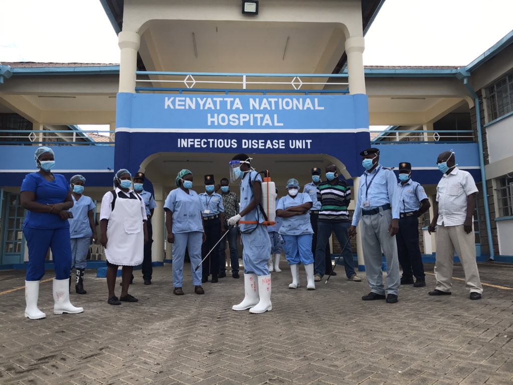  #MashujaaDay heroes Meet  @ZeddyKomen a Nurse at  @KNH_hospital’s  #COVID19 Infectious Disease  Unit.I joined  @SpokespersonGoK &  @AlfredObengo for lunch with frontline workers at KNH’s Mbagathi Hosp next to  @KEMRI_Kenya Here’s her story  battling  #COVID19 & stigma – bei  Mbagathi District Hospital