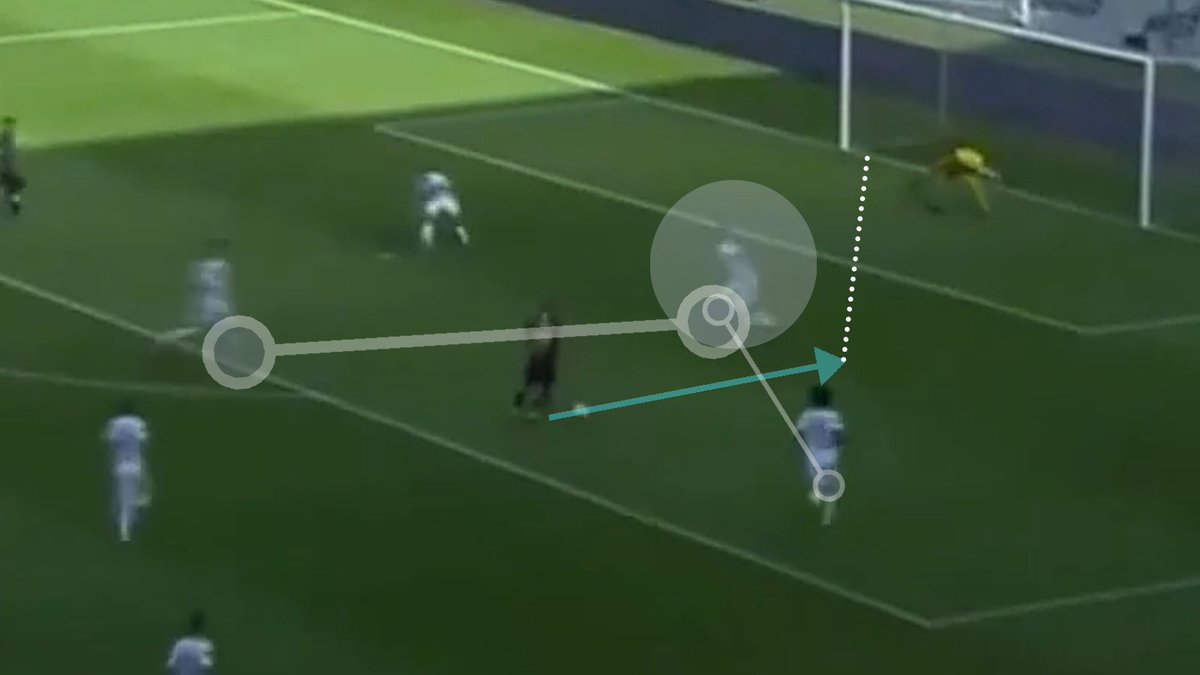 [8/18]Receiving the ball in the penalty area, his composure is on full display as Supryaga just shifts the ball over to his right and nudges it forward. Such quick movements often catch the defense flat-footed as happened here. He is then able to strike it into the bottom corner