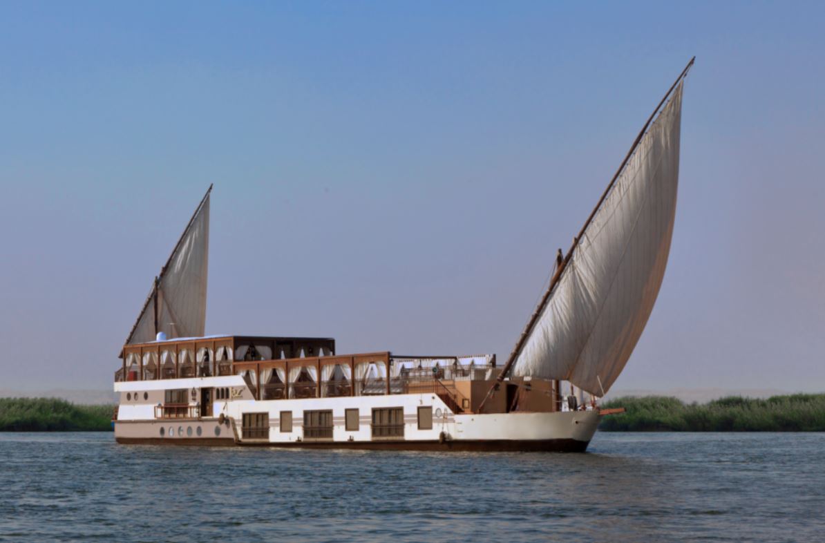 To glide along 150 miles of the  #Nile on a  #dahabiyya barge like the one Cleopatra used 2,000 years was irresistible: “It’ll be quite a break from home in Wandsworth!” Prunella said and it was JUST that & more. To join our dahabiya visit  https://www.discoveregypt.co.uk/nile-cruises/tour/nile-cruise-7-nights/62386/boat-details/11 #DiscoverEgypt