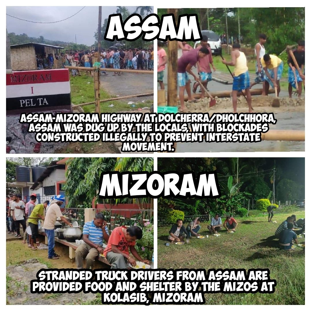 A tale of two states #Assam & #Mizoram
.
.
.
#mizoram #mizoraminsta #northeastIndia #mizoramassamborder #borderissue #peacelovingMizo #assam #borderconflict #assammizoram #border #news #truth #kolasib #dholcherra #dholchhora