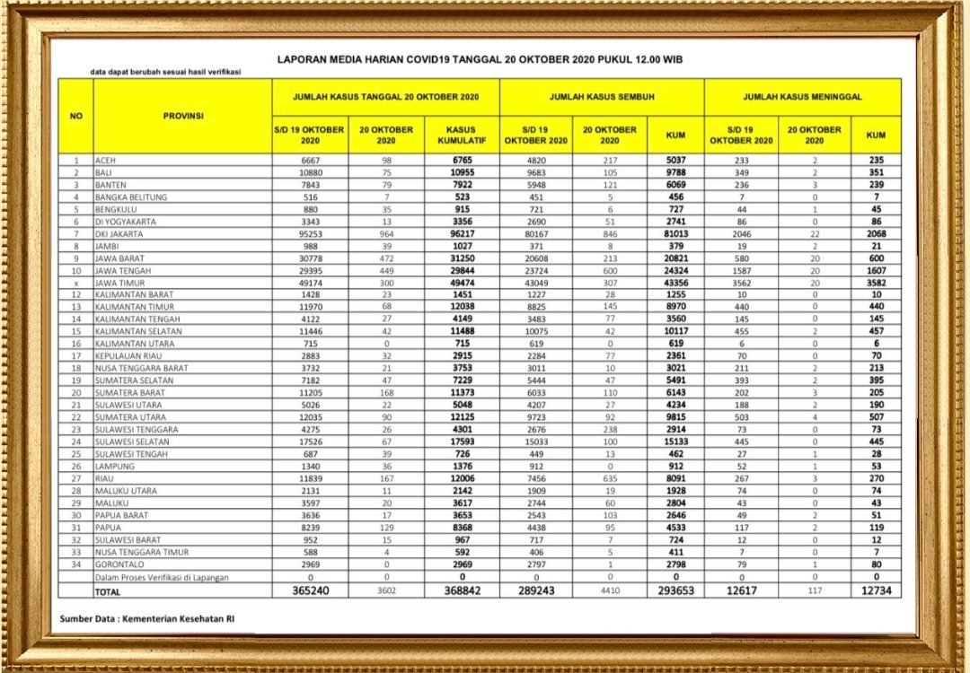 Indonesia Provinces #COVID19 Daily Cases Update #corona #covid #covid19indonesia #coronavírus #coronaindonesia #covid19update