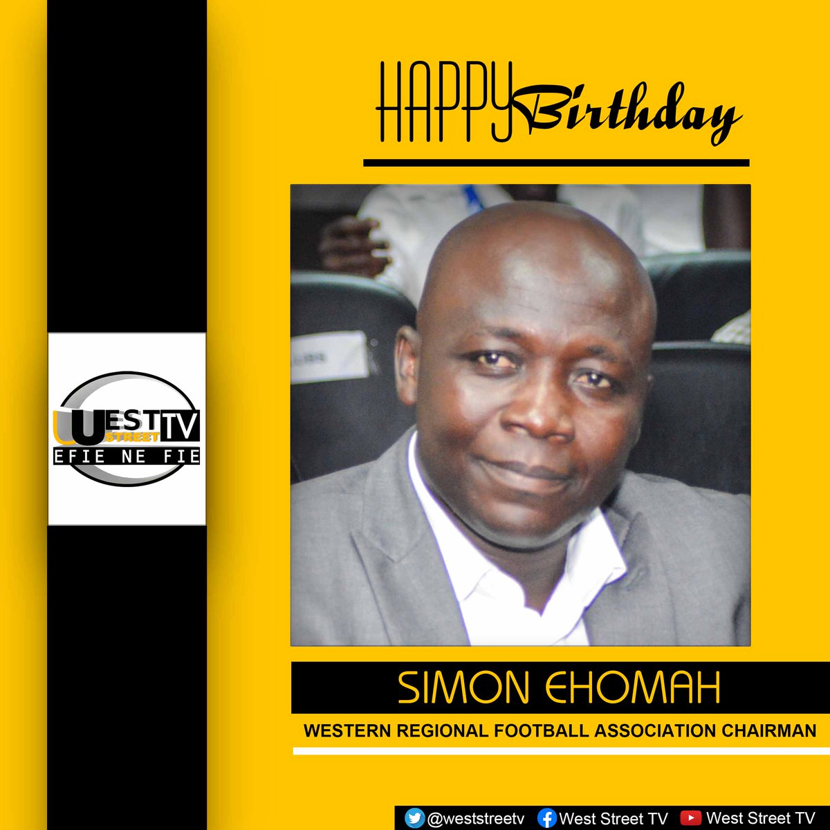 WestStreetTV's tweet photo. Happy Birthday to the Western Regional Football Association chairman. https://t.co/6eCeJazbZ7