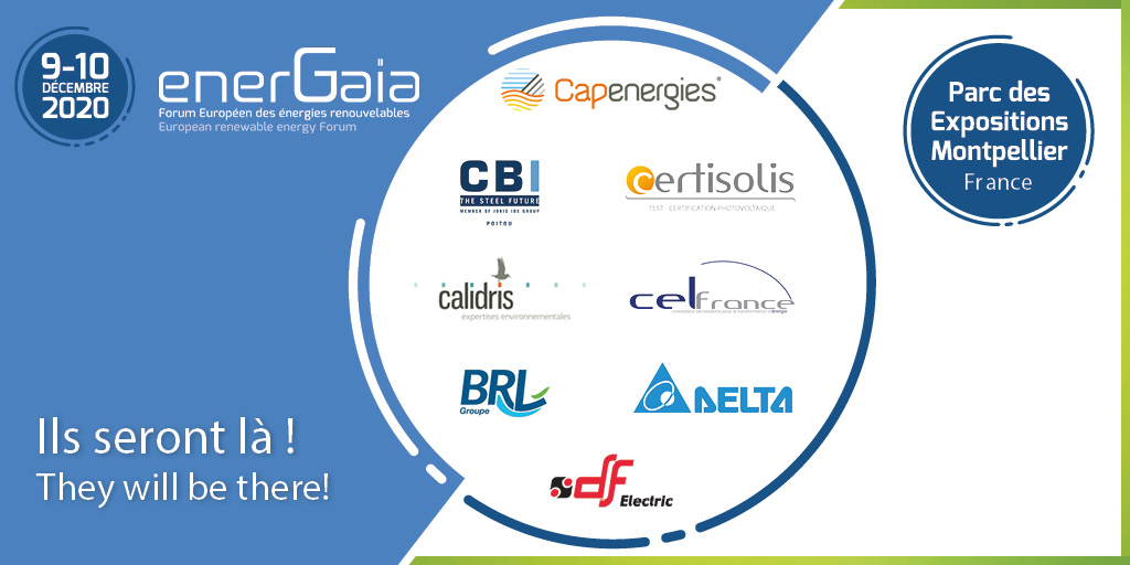 Energaia_'s tweet photo. Ils seront présents sur le Forum EnerGaïa les 9 et 10 décembre ! @BRLGroupe, #Calidris, @Cap_Energie, #CelFrance, #certisolis, #DelaElectronics, #DFelectricFrance et #CBIPoitou. Retrouvez la liste complète de nos exposants sur https://t.co/3jRsvVzBR4 https://t.co/9yoppau7Ac