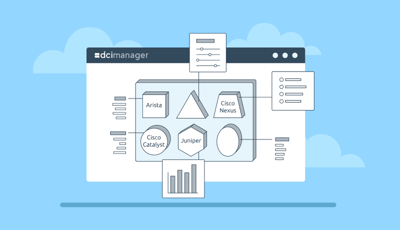 Управлять сетью со сложной структурой и большим количеством устройств — непростая задача. Платформа DCImanager упрощает работу с сетевыми устройствами. 

Подробнее о работе с сетевым оборудованием в DCImanager читайте в нашей статье: hubs.ly/H0x_Vtr0