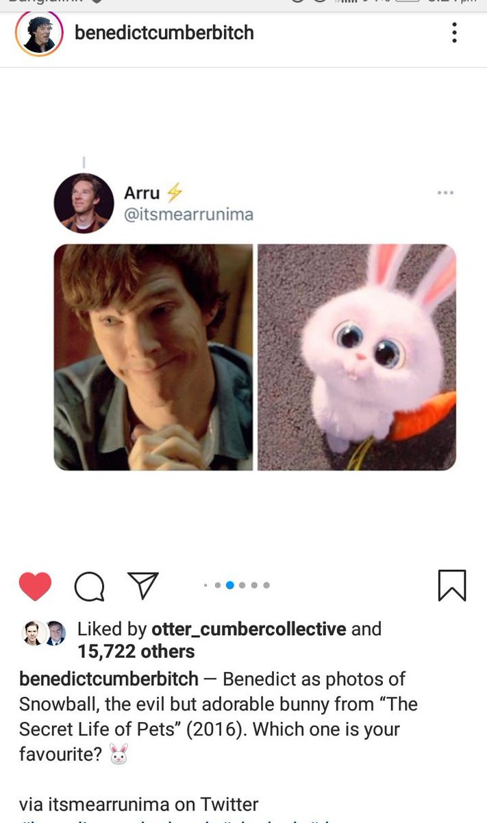Thank you so much @ benedictcumberbitch on Instagram for reposting this  snowball thread with proper credits. Guys, go & like the post too 💕 PS.  thanks ara 😘 @VATlCANCAMEOWS for letting me