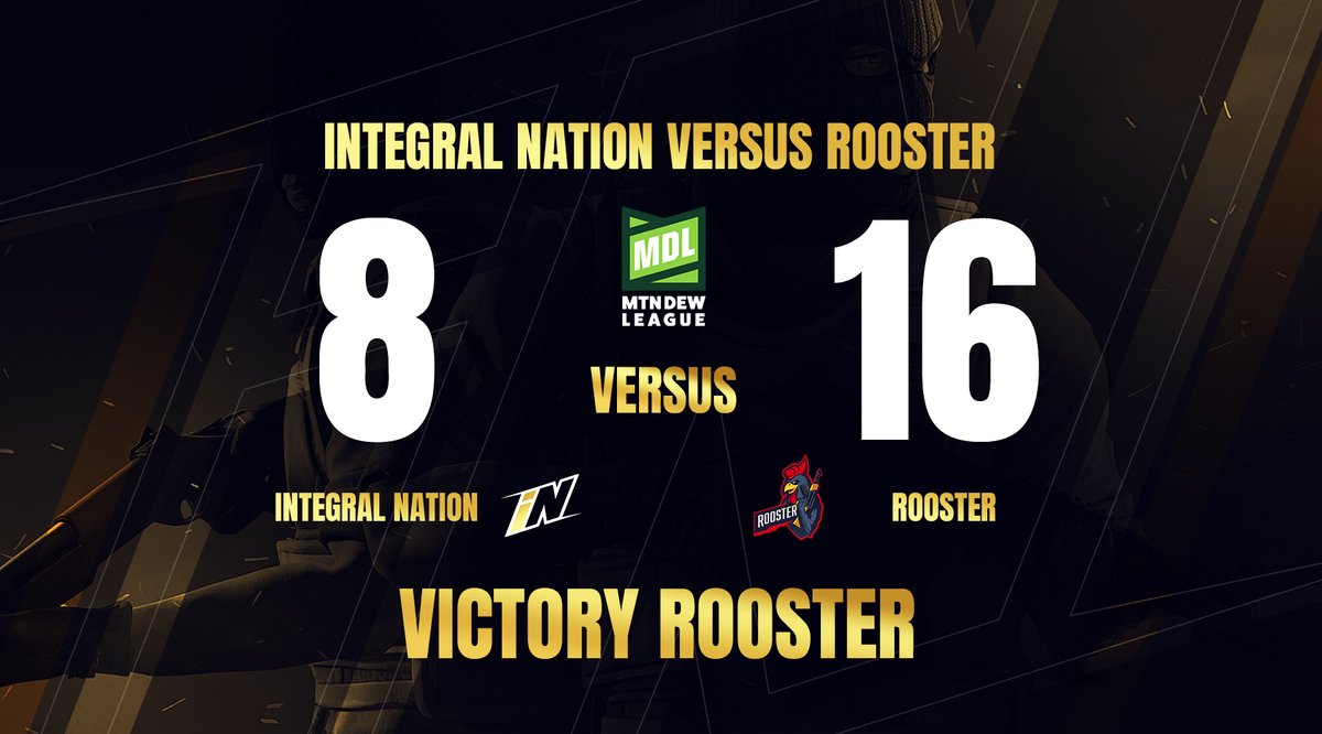 IntegralNation's tweet image. Strong performance by @RoosterCS as we finish our last game with a 8-16 defeat. Good games all round by everyone! #iNation #MDL