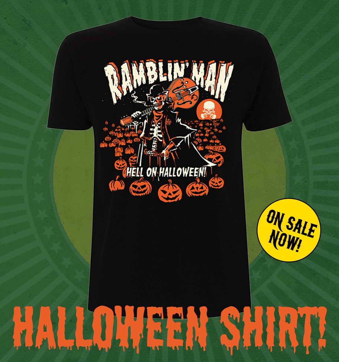 Something spooky for All Hallows' Eve? Check out our latest Ramblin' Man shirt on sale now at: tinyurl.com/y34v64ox